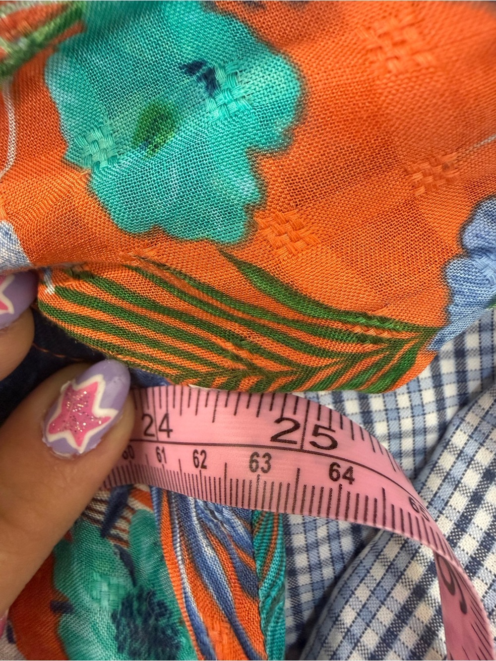 Jane & Delancey Orange Tropical Print Button Down Cardigan Duster Blouse 1X - Picture 4 of 7